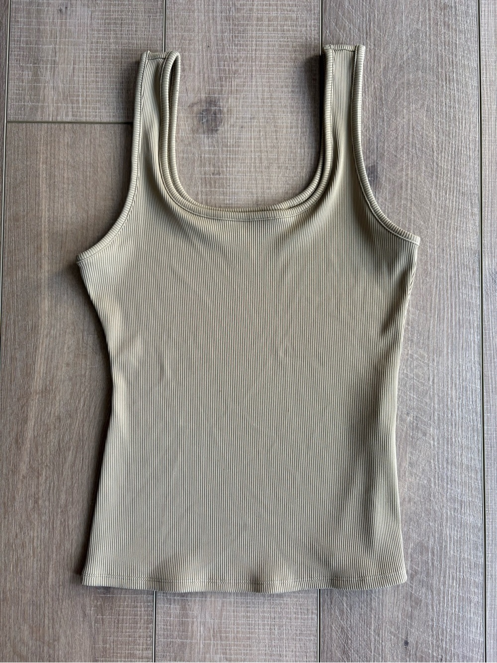 Ribbed Tank Top in Matcha Sage Green